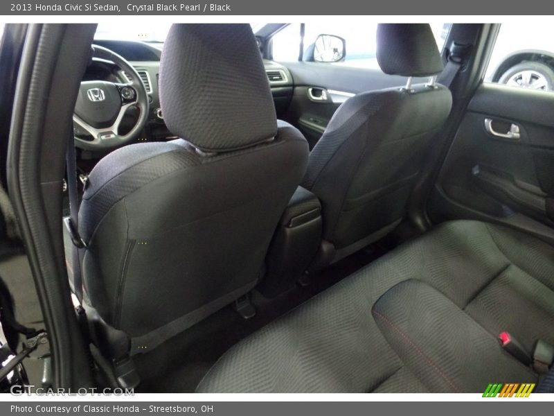 Crystal Black Pearl / Black 2013 Honda Civic Si Sedan