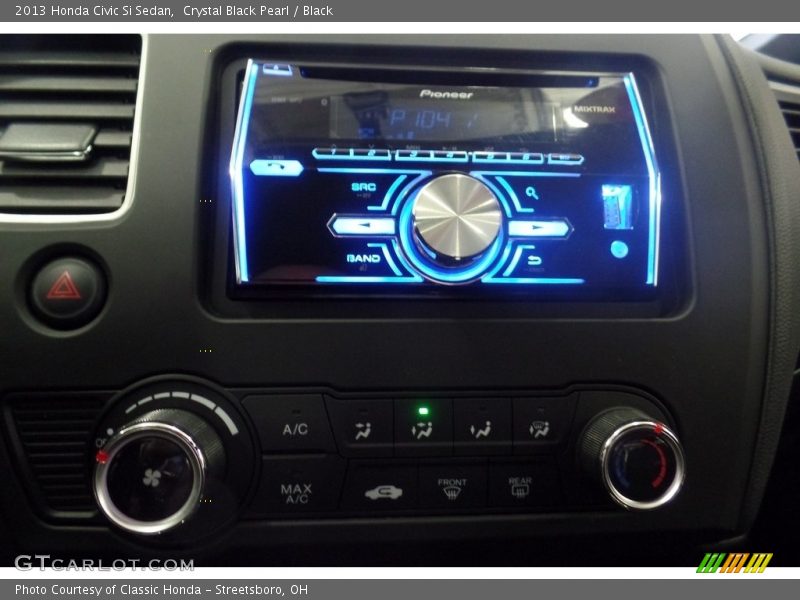 Crystal Black Pearl / Black 2013 Honda Civic Si Sedan