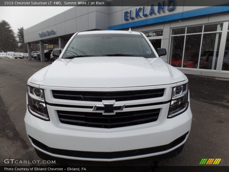 Summit White / Jet Black 2019 Chevrolet Suburban LT 4WD