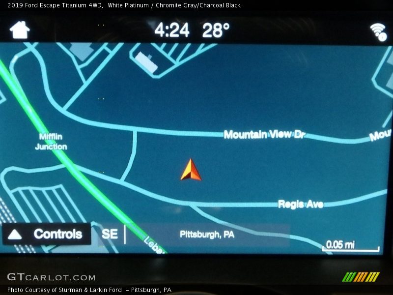 White Platinum / Chromite Gray/Charcoal Black 2019 Ford Escape Titanium 4WD
