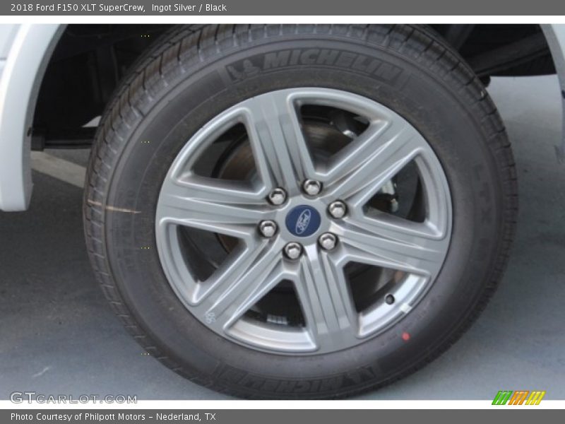 Ingot Silver / Black 2018 Ford F150 XLT SuperCrew