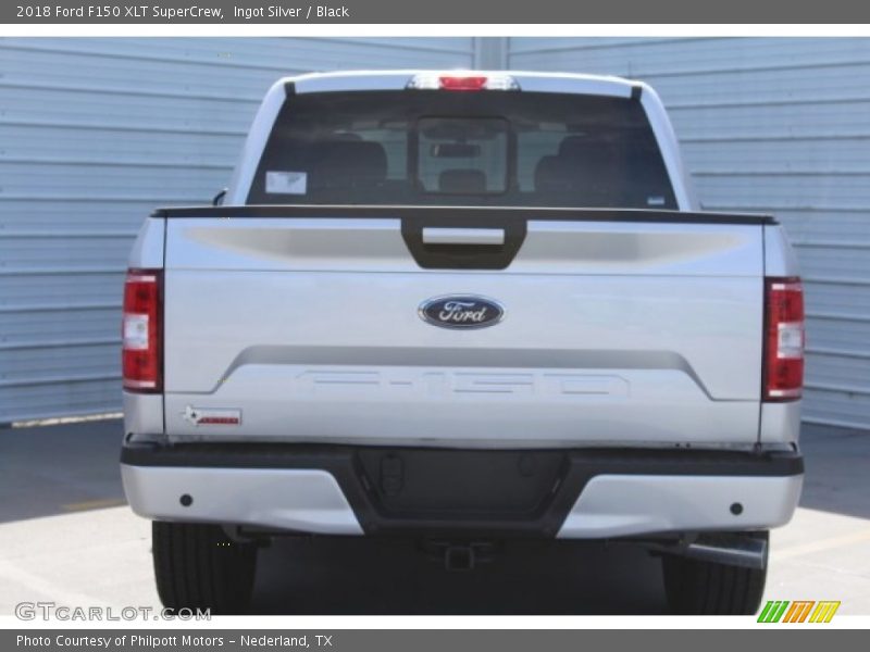 Ingot Silver / Black 2018 Ford F150 XLT SuperCrew