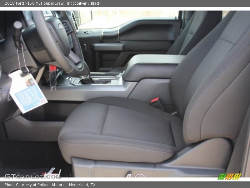 Ingot Silver / Black 2018 Ford F150 XLT SuperCrew