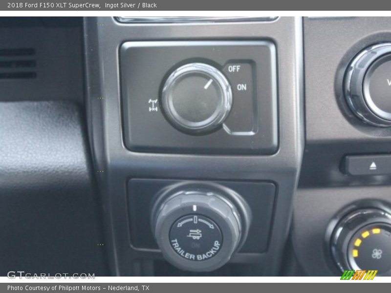 Ingot Silver / Black 2018 Ford F150 XLT SuperCrew