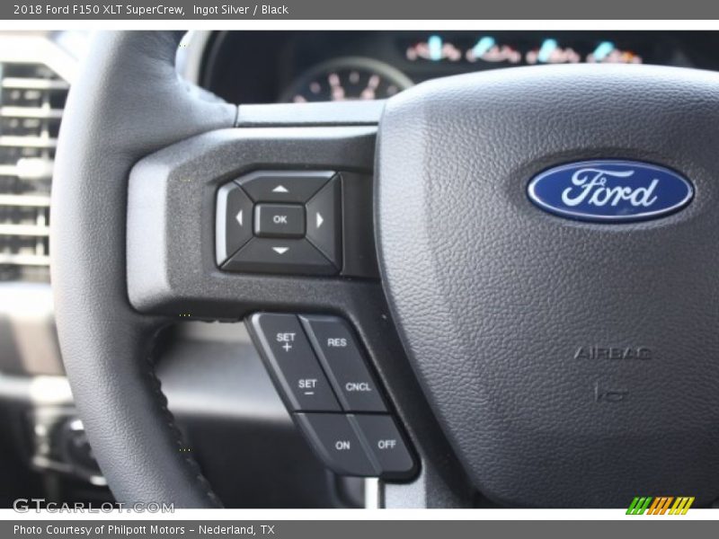 Ingot Silver / Black 2018 Ford F150 XLT SuperCrew