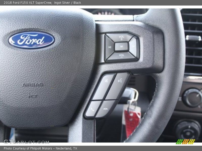 Ingot Silver / Black 2018 Ford F150 XLT SuperCrew
