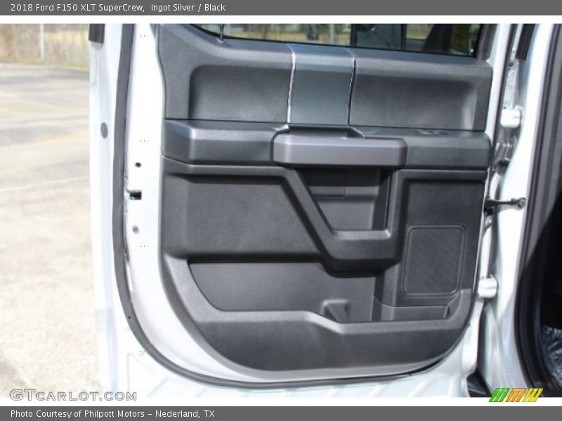 Ingot Silver / Black 2018 Ford F150 XLT SuperCrew