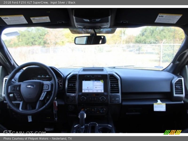 Ingot Silver / Black 2018 Ford F150 XLT SuperCrew
