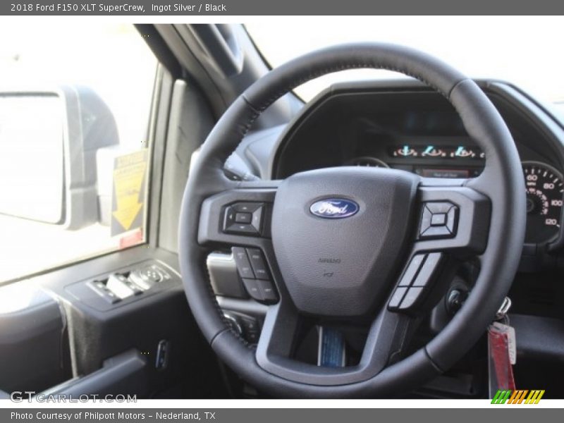 Ingot Silver / Black 2018 Ford F150 XLT SuperCrew