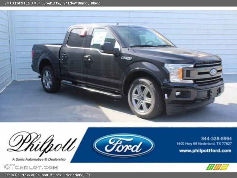 Shadow Black / Black 2018 Ford F150 XLT SuperCrew