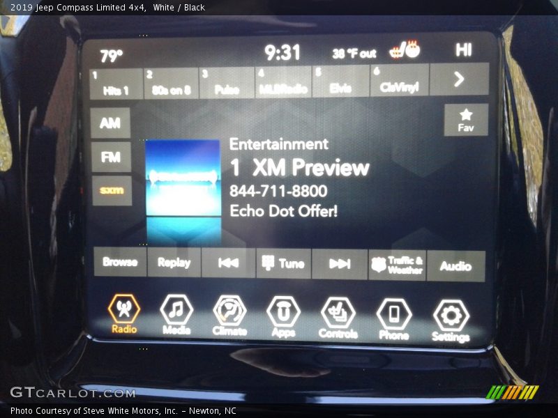 White / Black 2019 Jeep Compass Limited 4x4