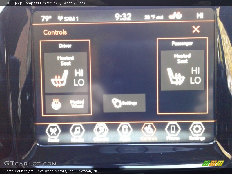 White / Black 2019 Jeep Compass Limited 4x4