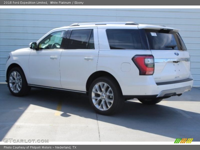 White Platinum / Ebony 2018 Ford Expedition Limited