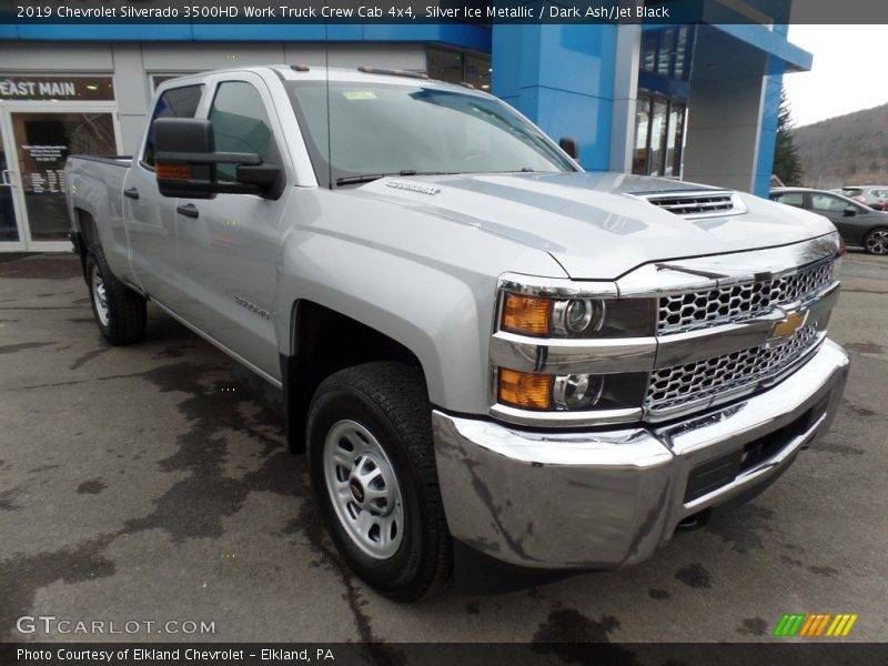 Silver Ice Metallic / Dark Ash/Jet Black 2019 Chevrolet Silverado 3500HD Work Truck Crew Cab 4x4