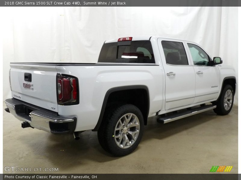 Summit White / Jet Black 2018 GMC Sierra 1500 SLT Crew Cab 4WD