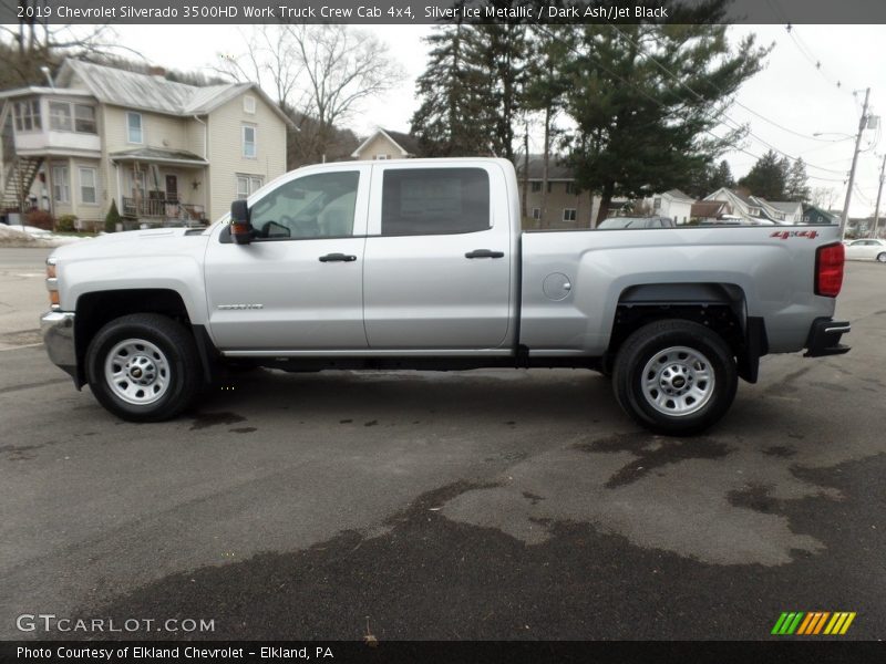 Silver Ice Metallic / Dark Ash/Jet Black 2019 Chevrolet Silverado 3500HD Work Truck Crew Cab 4x4