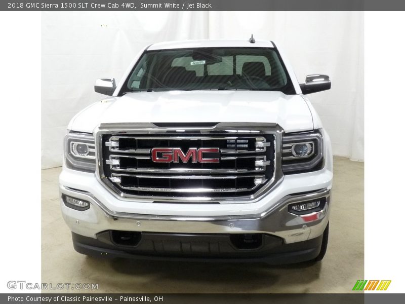 Summit White / Jet Black 2018 GMC Sierra 1500 SLT Crew Cab 4WD