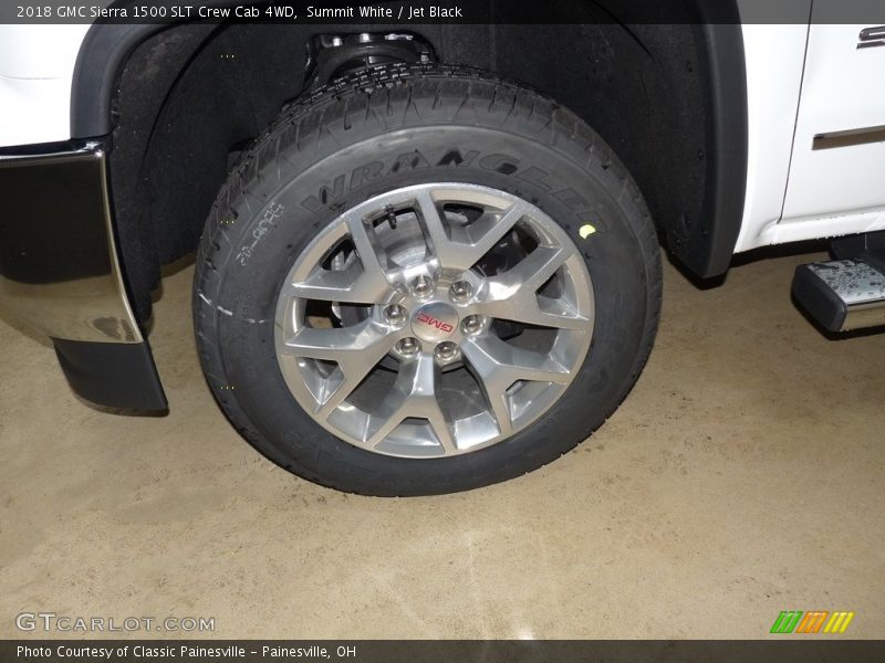Summit White / Jet Black 2018 GMC Sierra 1500 SLT Crew Cab 4WD