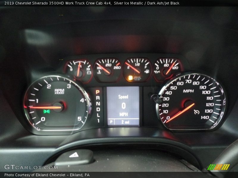 Silver Ice Metallic / Dark Ash/Jet Black 2019 Chevrolet Silverado 3500HD Work Truck Crew Cab 4x4