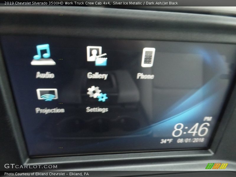 Silver Ice Metallic / Dark Ash/Jet Black 2019 Chevrolet Silverado 3500HD Work Truck Crew Cab 4x4