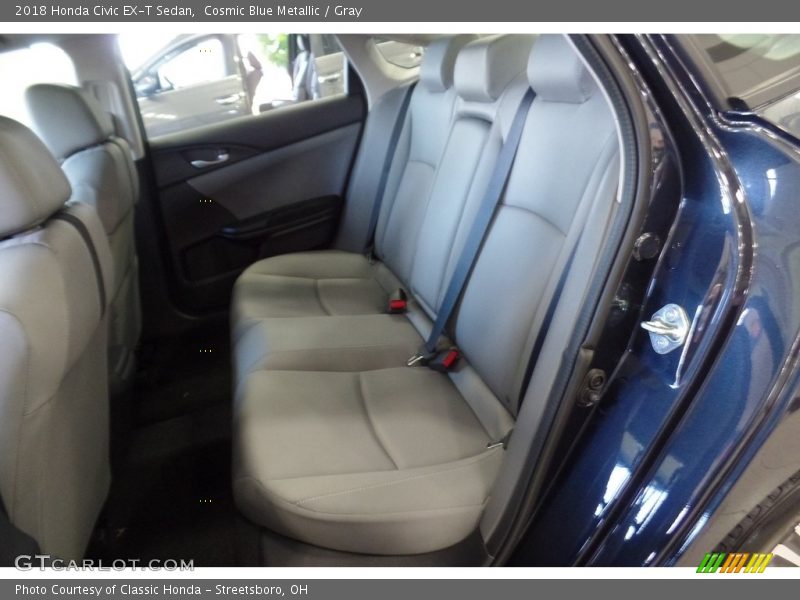 Cosmic Blue Metallic / Gray 2018 Honda Civic EX-T Sedan