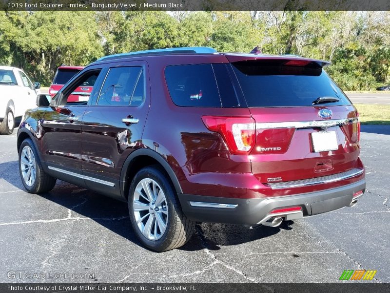 Burgundy Velvet / Medium Black 2019 Ford Explorer Limited