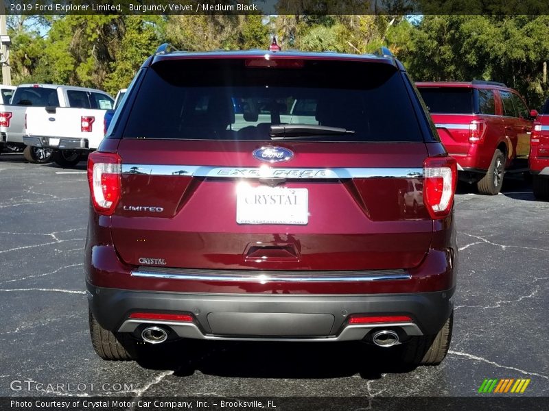 Burgundy Velvet / Medium Black 2019 Ford Explorer Limited