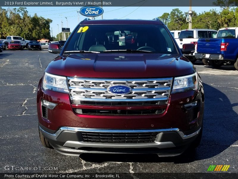 Burgundy Velvet / Medium Black 2019 Ford Explorer Limited