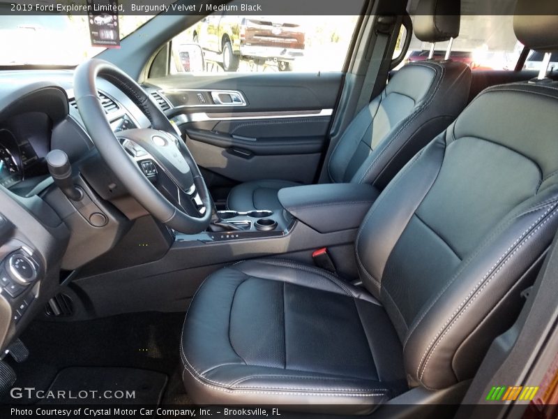 Front Seat of 2019 Explorer Limited