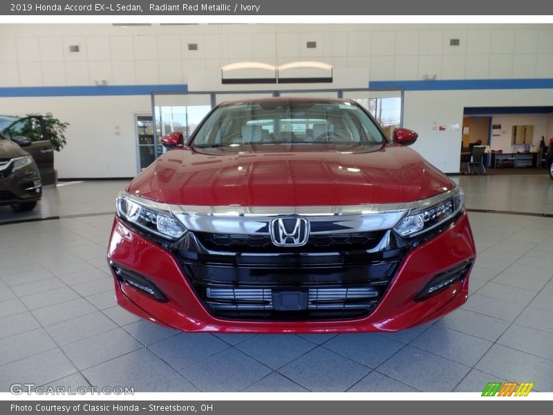 Radiant Red Metallic / Ivory 2019 Honda Accord EX-L Sedan