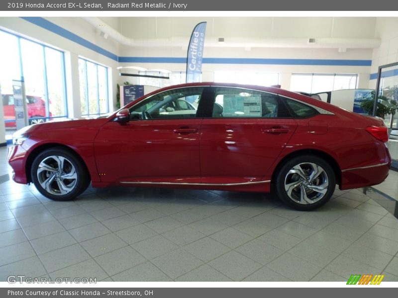 Radiant Red Metallic / Ivory 2019 Honda Accord EX-L Sedan