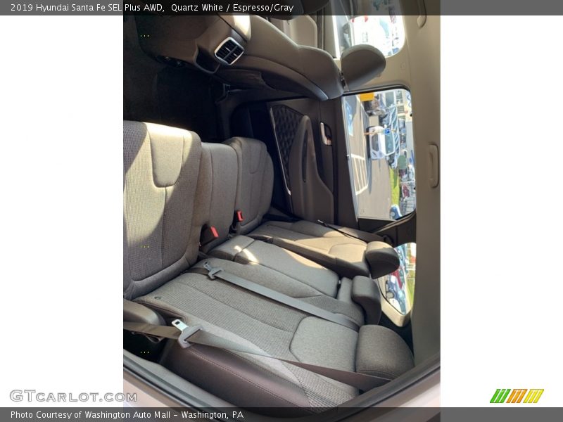 Quartz White / Espresso/Gray 2019 Hyundai Santa Fe SEL Plus AWD
