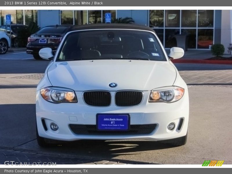 Alpine White / Black 2013 BMW 1 Series 128i Convertible