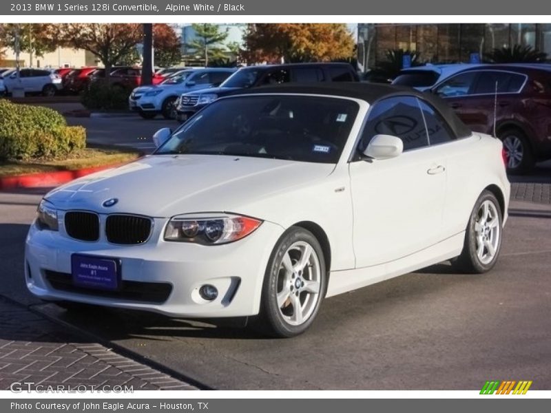 Alpine White / Black 2013 BMW 1 Series 128i Convertible