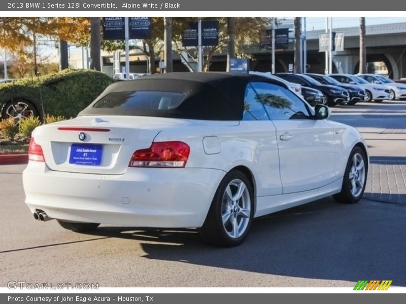 Alpine White / Black 2013 BMW 1 Series 128i Convertible