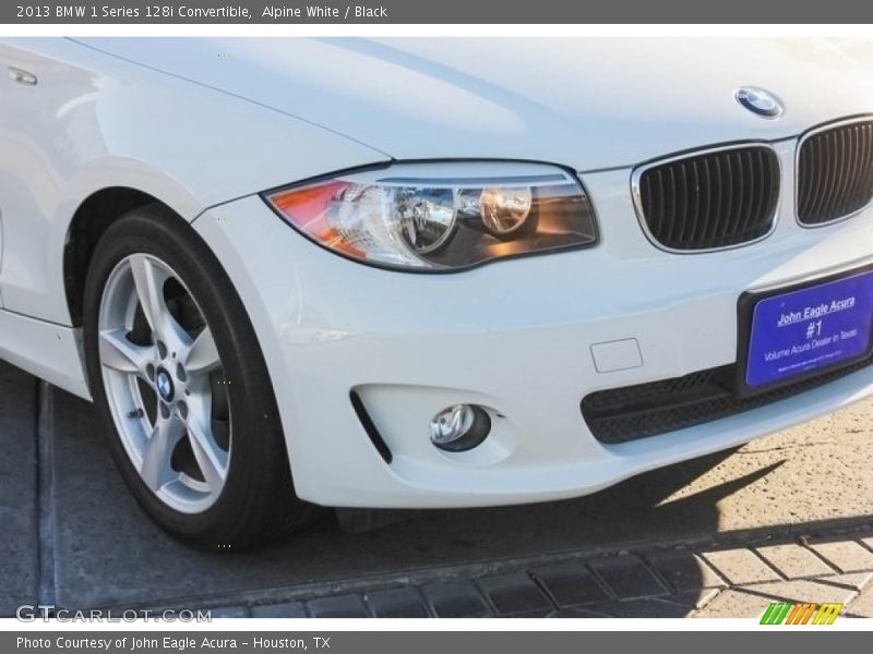 Alpine White / Black 2013 BMW 1 Series 128i Convertible
