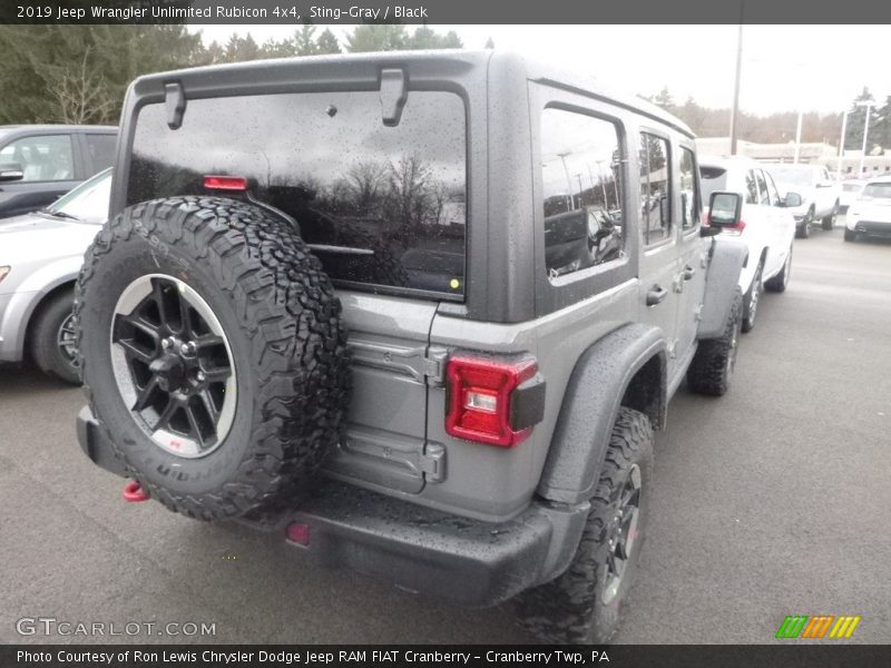 Sting-Gray / Black 2019 Jeep Wrangler Unlimited Rubicon 4x4