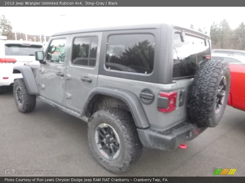 Sting-Gray / Black 2019 Jeep Wrangler Unlimited Rubicon 4x4