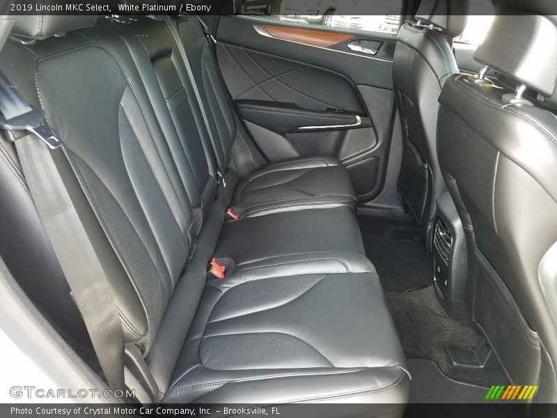 Rear Seat of 2019 MKC Select