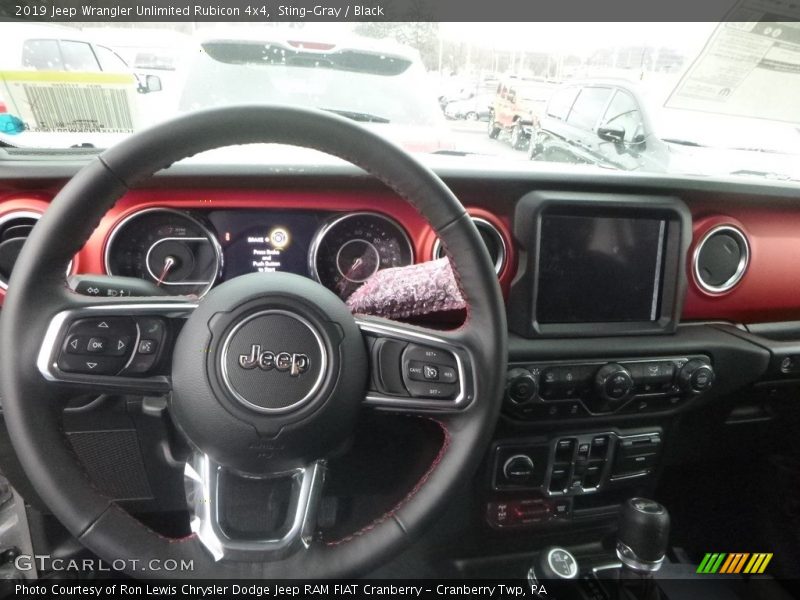 Dashboard of 2019 Wrangler Unlimited Rubicon 4x4