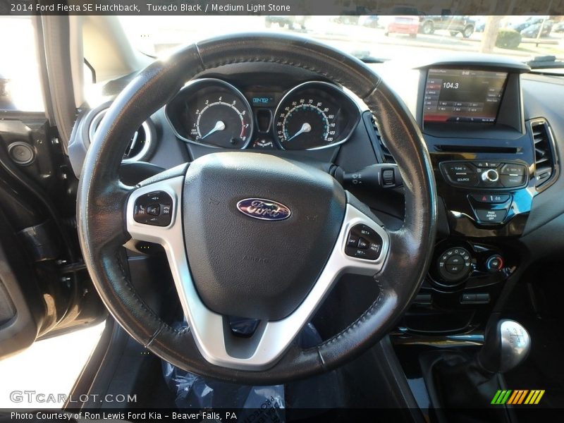 Tuxedo Black / Medium Light Stone 2014 Ford Fiesta SE Hatchback