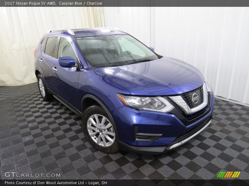 Caspian Blue / Charcoal 2017 Nissan Rogue SV AWD