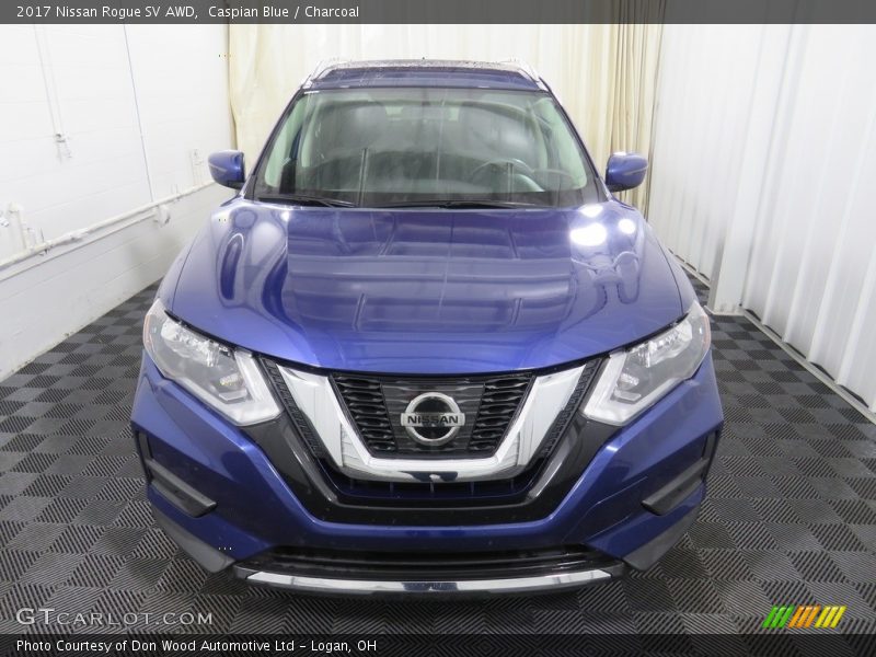 Caspian Blue / Charcoal 2017 Nissan Rogue SV AWD