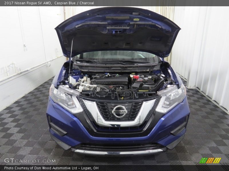 Caspian Blue / Charcoal 2017 Nissan Rogue SV AWD