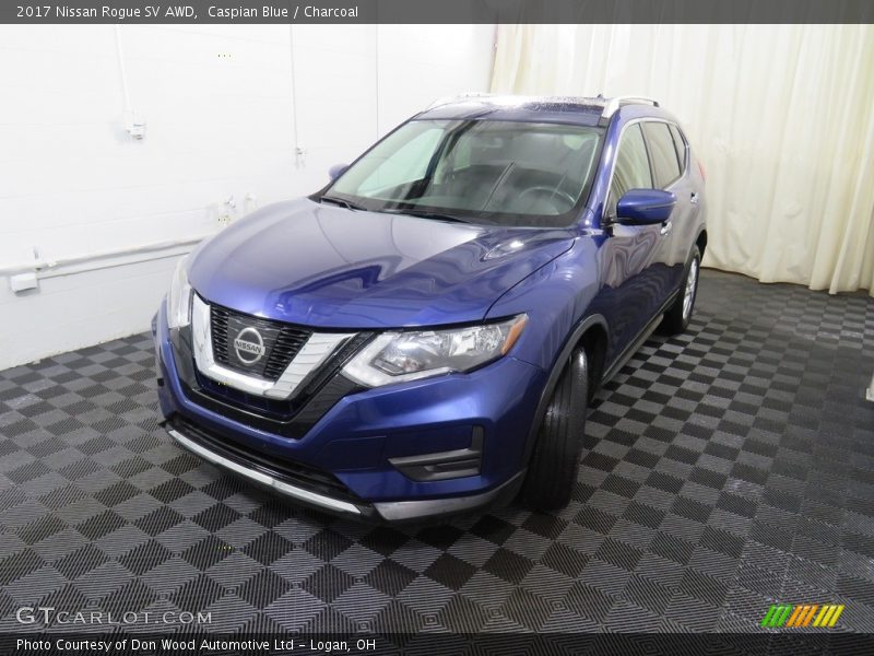Caspian Blue / Charcoal 2017 Nissan Rogue SV AWD