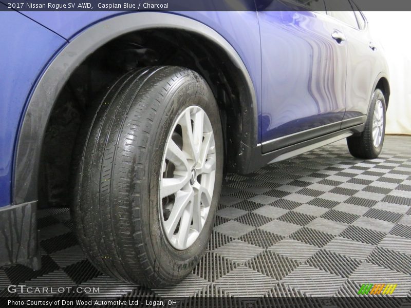 Caspian Blue / Charcoal 2017 Nissan Rogue SV AWD
