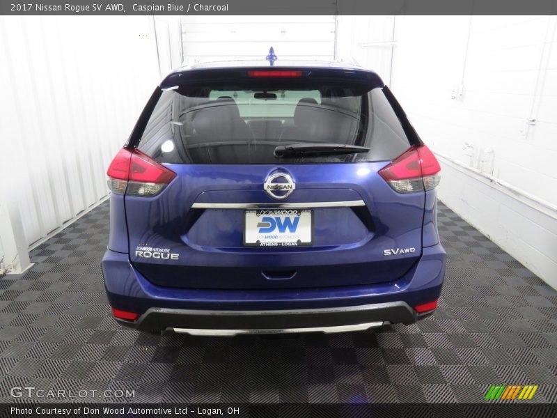 Caspian Blue / Charcoal 2017 Nissan Rogue SV AWD