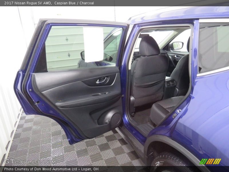 Caspian Blue / Charcoal 2017 Nissan Rogue SV AWD