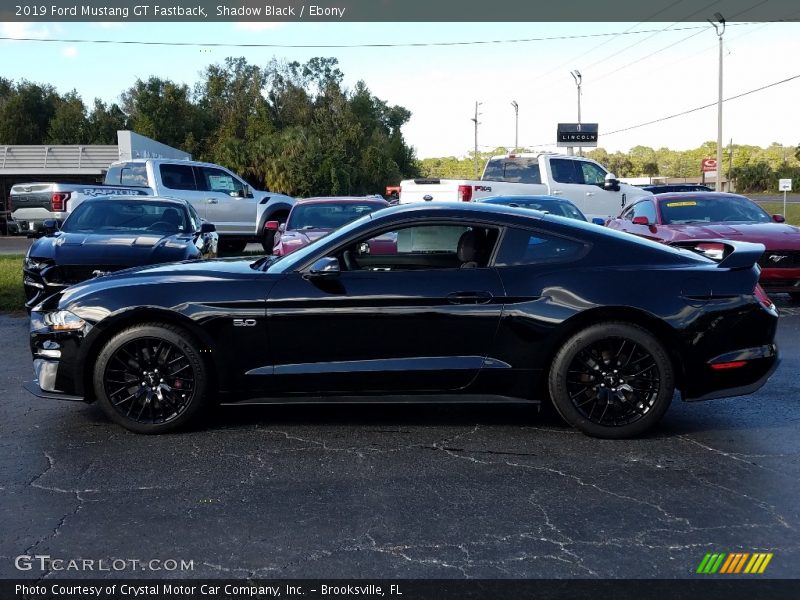 Shadow Black / Ebony 2019 Ford Mustang GT Fastback