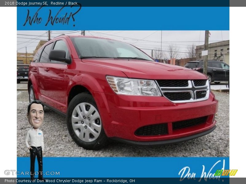 Redline / Black 2018 Dodge Journey SE